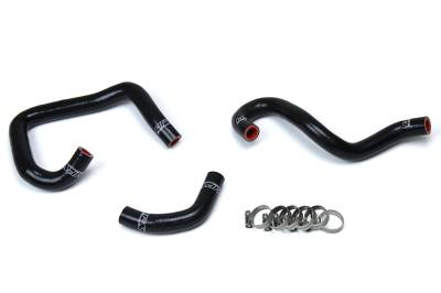 HPS Performance - HPS 57-1521-BLK Black Heater Coolant Hose Kit for 93-98 Toyota Supra MK4 2JZ