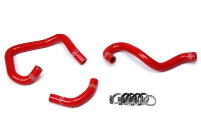 HPS Performance - HPS 57-1521 Red Red Heater Coolant Hose Kit for 93-98 Toyota Supra MK4 2JZ