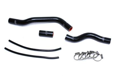 HPS Performance - HPS 57-1525-BLK Black Radiator Hose Kit for 01-05 Honda Civic 1.7L