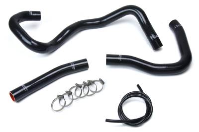 HPS Performance - HPS 57-1530-BLK Black Radiator Hose Kit for 08-17 Mitsubishi Lancer 2.0L 2.4L