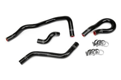 HPS Performance - HPS 57-1773-BLK Black Heater Coolant Hose Kit for 96-00 Honda Civic CX DX LX