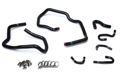 HPS Performance - HPS 57-1547-BLK Black Heater Coolant Hose Kit for 10-14 Toyota FJ Cruiser 4.0L
