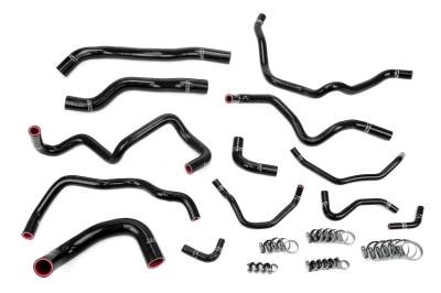 HPS Performance - HPS 57-2004-BLK Black Coolant Hose Kit for 06-07 Mazda Mazdaspeed 6 2.3L Turbo
