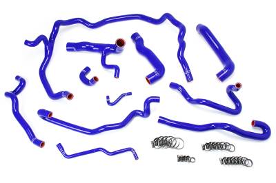 HPS Performance - HPS 57-1552-BLUE Blue Radiator/Heater Coolant Hose Kit for 04-05 BMW 530i E60