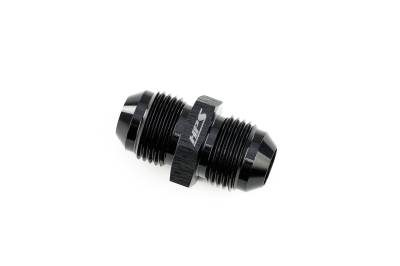 HPS Performance - HPS AN815-6 -6AN Male To Male Union Adapter Aluminum Straight Black