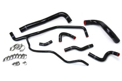 HPS Performance - HPS 57-1583-BLK Black Radiator/Heater Coolant Hose Kit for 11-20 Dodge Charger