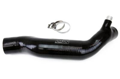 HPS Performance - HPS 57-1585-BLK Black Air Intake Kit Post MAF Hose for 16-17 Lexus RC200t 2.0L