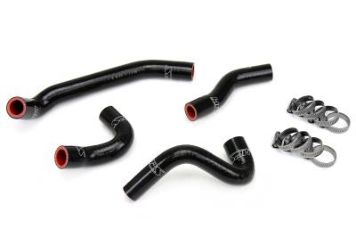 HPS Performance - HPS 57-1824-BLK Black Radiator Coolant Hose Kit for 18-19 Husqvarna Svartpilen