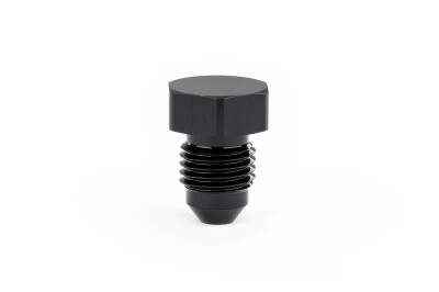 HPS Performance - HPS AN806-3 -3AN Male Fittings Plug Aluminum Black 37-DEG Flare