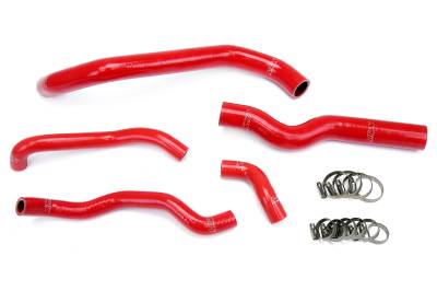 HPS Performance - HPS 57-1973 Red Red Radiator + Heater Coolant Hose Kit for 06-09 Infiniti M35
