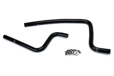 HPS Performance - HPS 57-1590-BLK Black Heater Coolant Hose Kit for 97-02 Jeep Wrangler 2.5L 4Cyl