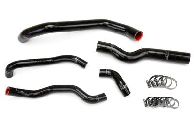 HPS Performance - HPS 57-1973-BLK Black Radiator + Heater Coolant Hose Kit for 06-09 Infiniti M35