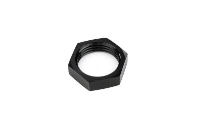 HPS Performance - HPS AN924-12 -12AN Female Bulkhead Fitting Jam Nut Aluminum Black
