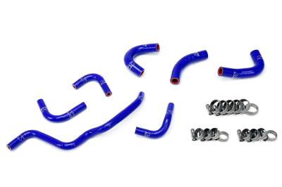 HPS Performance - HPS 57-1857-BLUE Blue Oil Cooler&Throttle Body Coolant Hose Kit for 06-09 Honda
