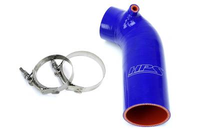 HPS Performance - HPS 57-1596-BLUE Blue Air Intake Kit Post MAF Hose for 16-24 Honda Civic 2.0L