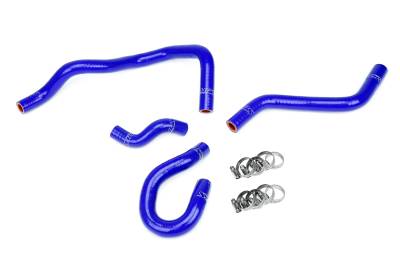 HPS Performance - HPS 57-1774-BLUE Blue Heater Coolant Hose Kit for 96-00 Honda Civic EX HX D16