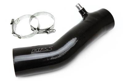 HPS Performance - HPS 57-1600-BLK Black Air Intake Kit Post MAF Hose for 16-23 Toyota Tacoma 3.5L