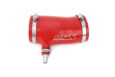 HPS Performance - HPS 57-2123-RED Red Air Intake Kit Post MAF Hose for 11-16 Toyota Sienna V6