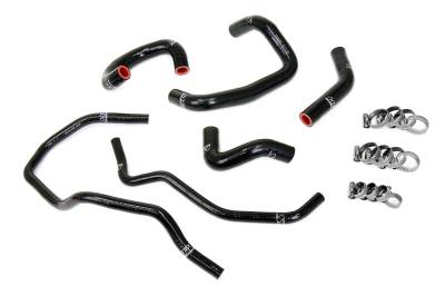 HPS Performance - HPS 57-2014-BLK Black Heater Coolant Hose Kit for 93-98 Toyota Supra 2JZGE