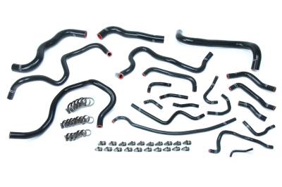 HPS Performance - HPS 57-1608-BLK Black Radiator/Heater Coolant Hose Kit for 16-20 Honda Civic