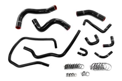 HPS Performance - HPS 57-2167-BLK Black Radiator Coolant Hose Kit for 04-14 Nissan Titan V8