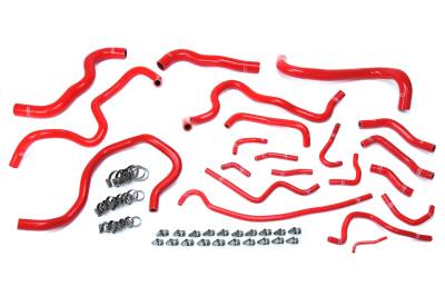 HPS Performance - HPS 57-1608 Red Red Radiator/Heater Coolant Hose Kit for 16-20 Honda Civic
