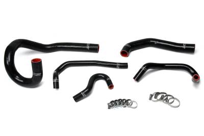 HPS Performance - HPS 57-1612-BLK Black Radiator/Heater Coolant Hose Kit for 86-92 Toyota Supra