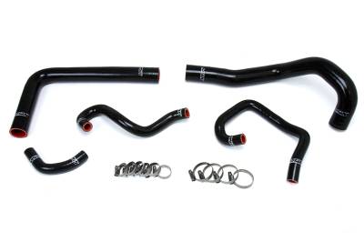 HPS Performance - HPS 57-1613-BLK Black Radiator/Heater Coolant Hose Kit for 93-98 Toyota Supra
