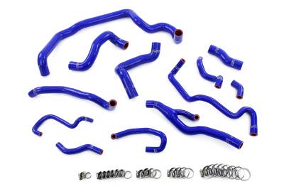 HPS Performance - HPS 57-2000-BLUE Blue Silicone Full Hose Kit for 07-10 Mini Cooper N14 Auto