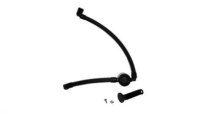 J&L Oil Separator Co - J&L Oil Separator 3073P-B Black Oil Separator 3.0 Passenger Side