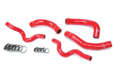 HPS Performance - HPS 57-1630 Red Red Radiator Hose Kit for 13-17 Hyundai Veloster 1.6L Turbo