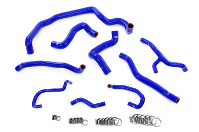 HPS Performance - HPS 57-1997-BLUE Blue Silicone Full Hose Kit for 11-15 Mini Cooper N18 Manual