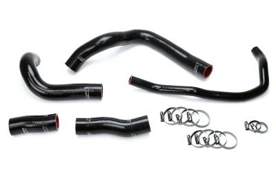 HPS Performance - HPS 57-1633-BLK Black Radiator Hose Kit for 16-17 Lexus GS200t 2.0L Turbo