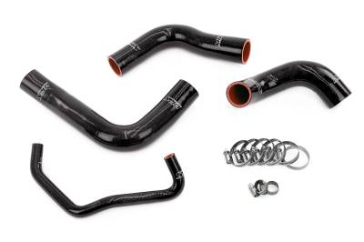 HPS Performance - HPS 57-1842-BLK Black Radiator Coolant Hose Kit for 18-22 Lexus RC300