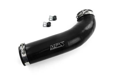 HPS Performance - HPS 57-1639-BLK Black Air Intake Kit Post MAF Hose for 12-17 Jeep Wrangler JK