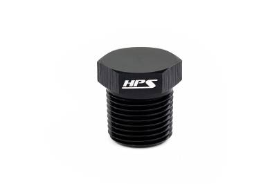 HPS Performance - HPS AN933-08 -8AN Male Fittings 3/8" NPT Plug Aluminum Black