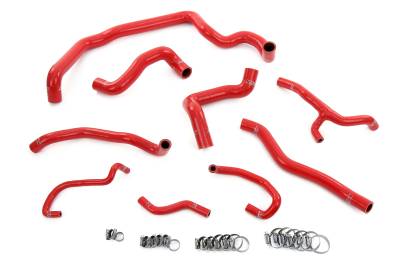 HPS Performance - HPS 57-1997-RED Red Silicone Full Hose Kit for 11-15 Mini Cooper N18 Manual