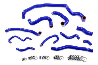 HPS Performance - HPS 57-1995-BLUE Blue Silicone Full Hose Kit for 07-12 Mini Cooper N14 Manual