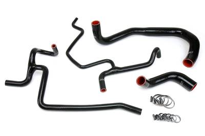 HPS Performance - HPS 57-1645-BLK Black Radiator/Heater Coolant Hose Kit for 11-20 Dodge Charger