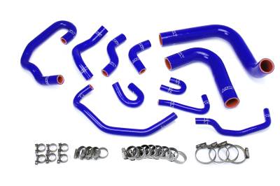 HPS Performance - HPS 57-1654-BLUE Blue Radiator/Heater Coolant Hose Kit for 93-95 Toyota 4Runner