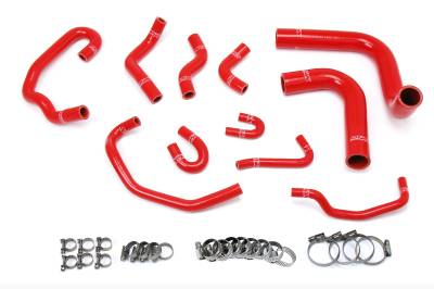 HPS Performance - HPS 57-1654-Red Red Radiator/Heater Coolant Hose Kit for 93-95 Toyota 4Runner V6