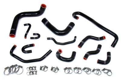 HPS Performance - HPS 57-1656-BLK Black Radiator/Heater Coolant Hose Kit for 89-92 Toyota 4Runner