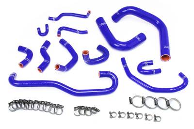 HPS Performance - HPS 57-1656-BLUE Blue Radiator/Heater Coolant Hose Kit for 89-92 Toyota 4Runner