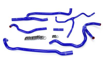 HPS Performance - HPS 57-1660-BLUE Blue Heater Coolant Hose Kit for 16-20 Chevy Camaro SS Coupe V8