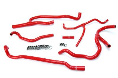 HPS Performance - HPS 57-1660 Red Red Heater Coolant Hose Kit for 16-20 Chevy Camaro SS Coupe V8