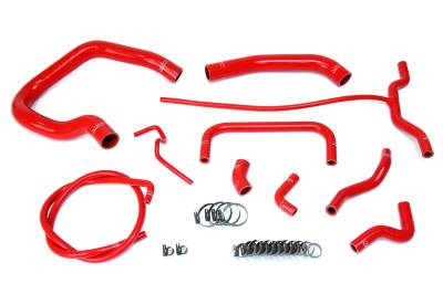 HPS Performance - HPS 57-1661-RED Red Radiator/Heater Coolant Hose Kit for 04-11 Ford Ranger V6