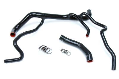HPS Performance - HPS 57-1664-BLK Black Radiator Hose Kit for 16-20 Chevy Camaro SS Coupe V8