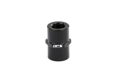 HPS Performance - HPS AN910-02 -2AN Straight Female To 1/4 NPT Female Coupler Adapter Alum. Black