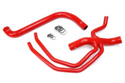 HPS Performance - HPS 57-1673 Red Red Radiator Hose Kit for 99-03 Ford F150 Lightning V8