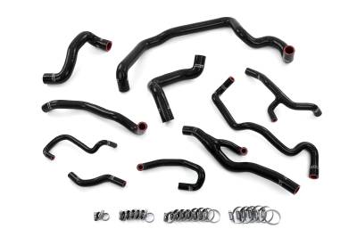 HPS Performance - HPS 57-1998-BLK Black Silicone Full Hose Kit for 11-15 Mini Cooper N18 Auto